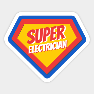 Electrician Gifts | Super Electrician Sticker